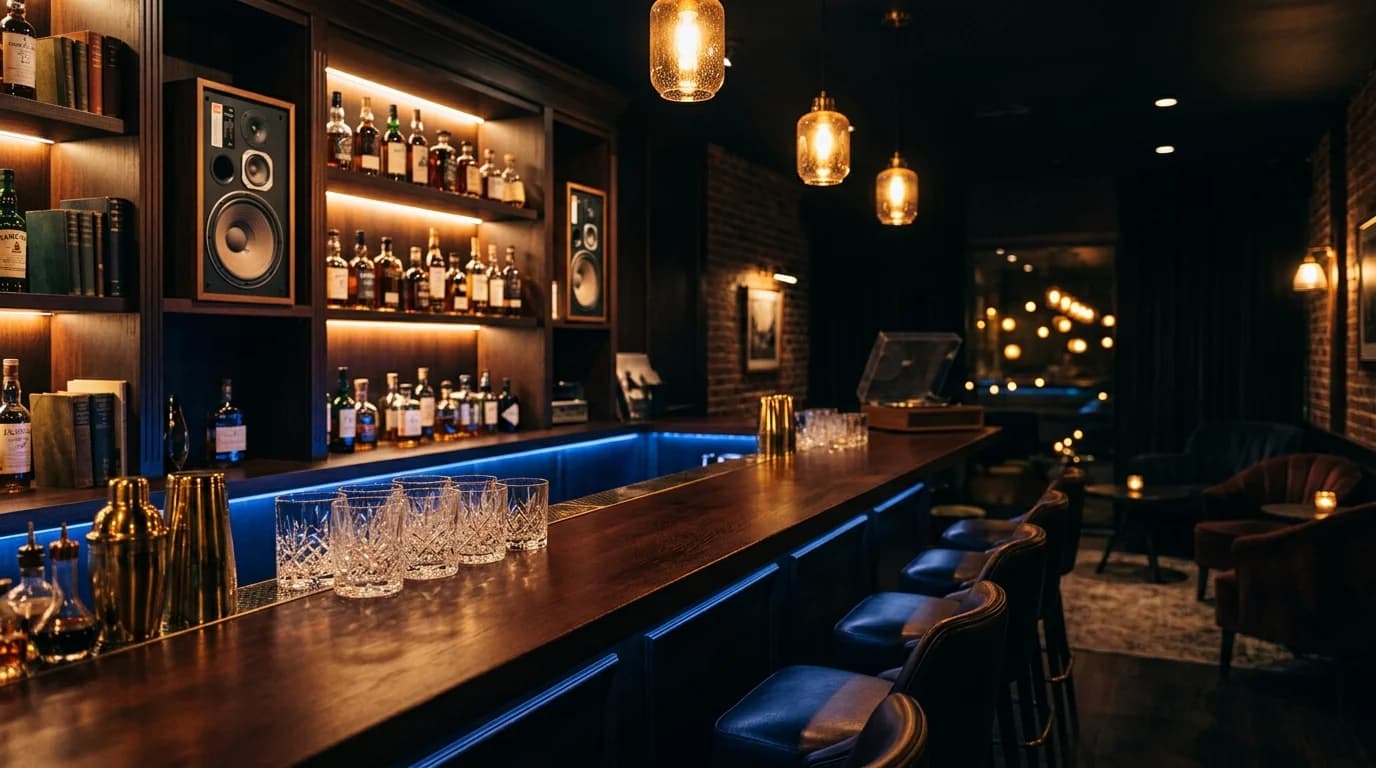 バーの雰囲気を作るBGM音量設定ガイド