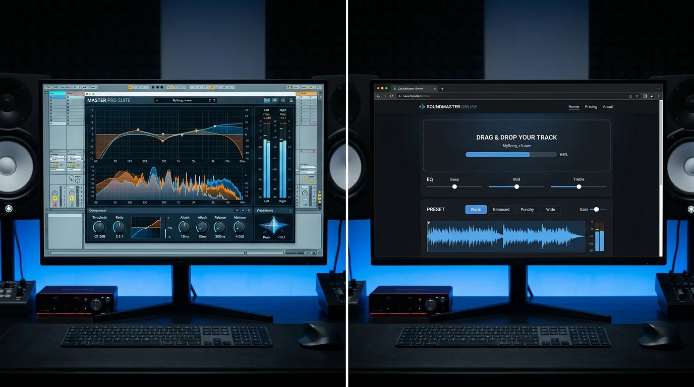 iZotope Ozone vs オンラインマスタリングツール — どっちが必要？