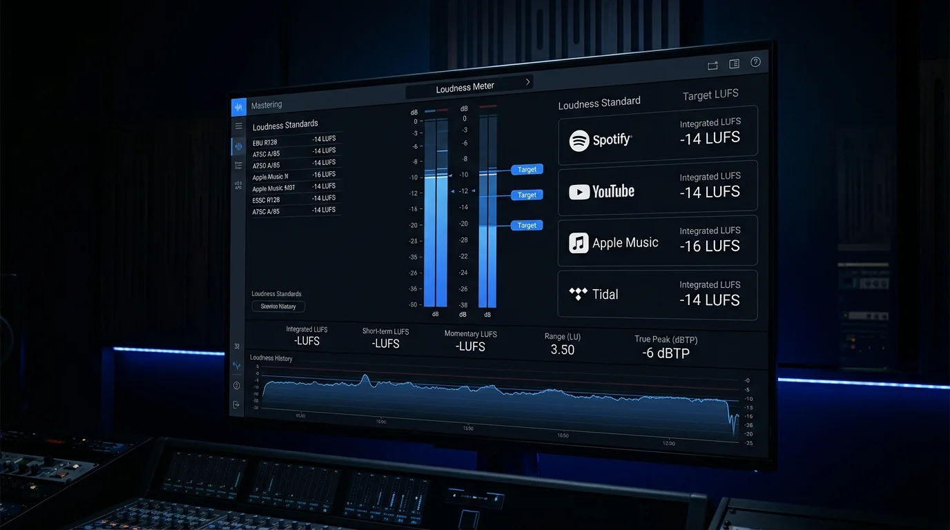 音楽配信サービスのラウドネス基準一覧【2026年版】